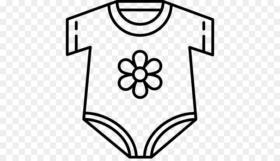 Bébé Onesie，Fleur PNG