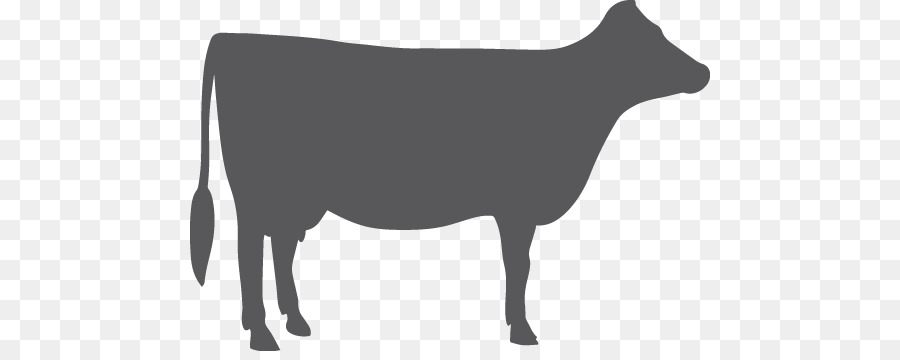 Silhouette De Vache，Noir PNG