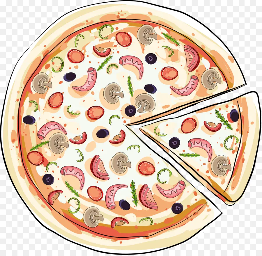 Pizza，Tranche PNG