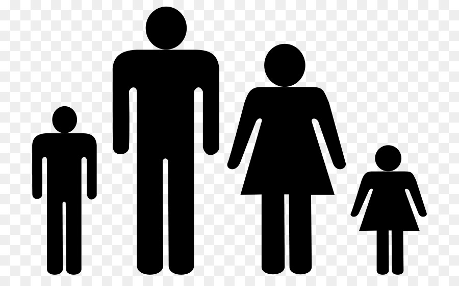 Famille Silhouette，Personnes PNG