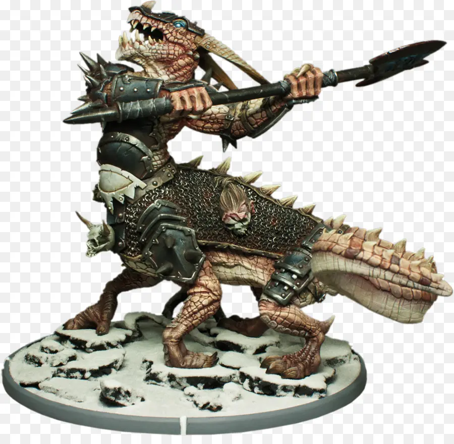 Guerrier Lézard，Lance PNG