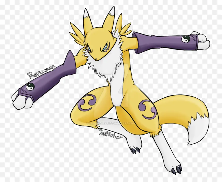 Renamon，Guilmon PNG