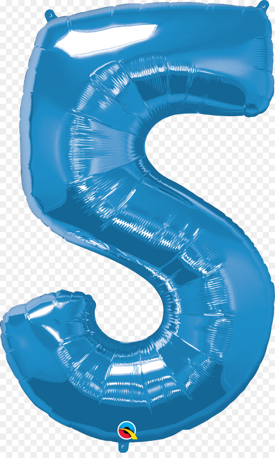 Ballon Bleu Numéro 5，Nombre PNG