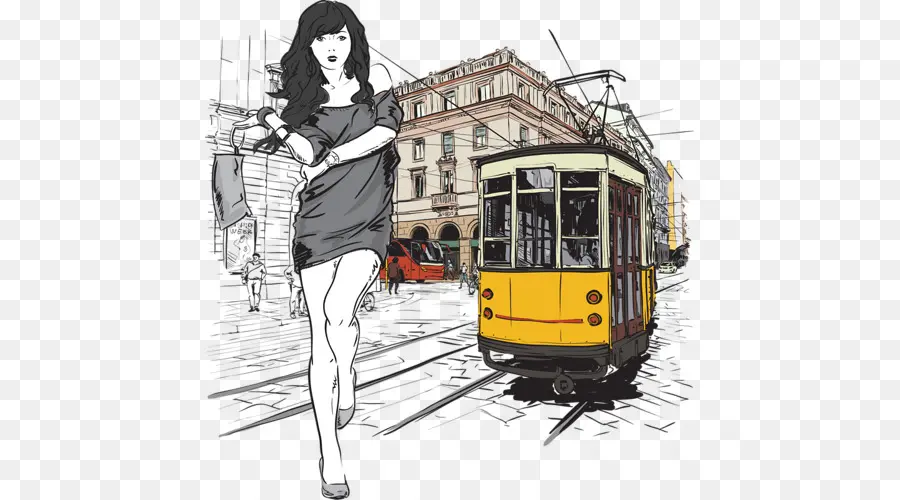 Femme，Tram PNG