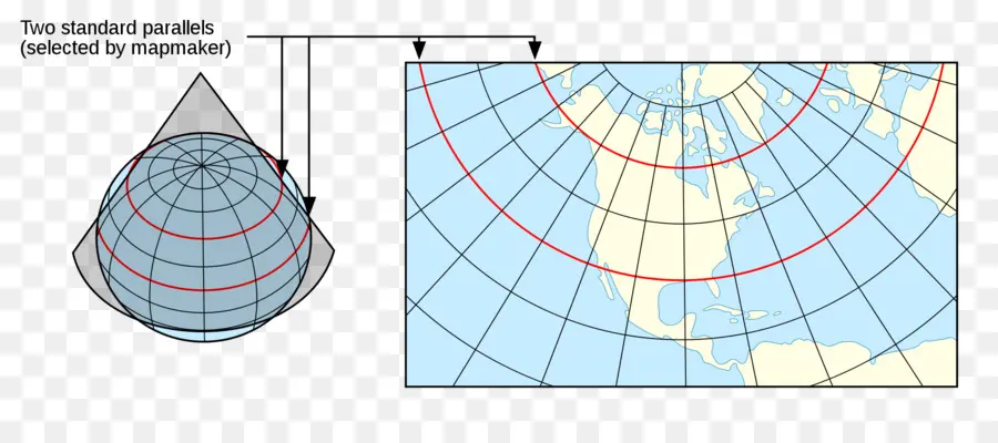 Projection De Cartes，Géographie PNG