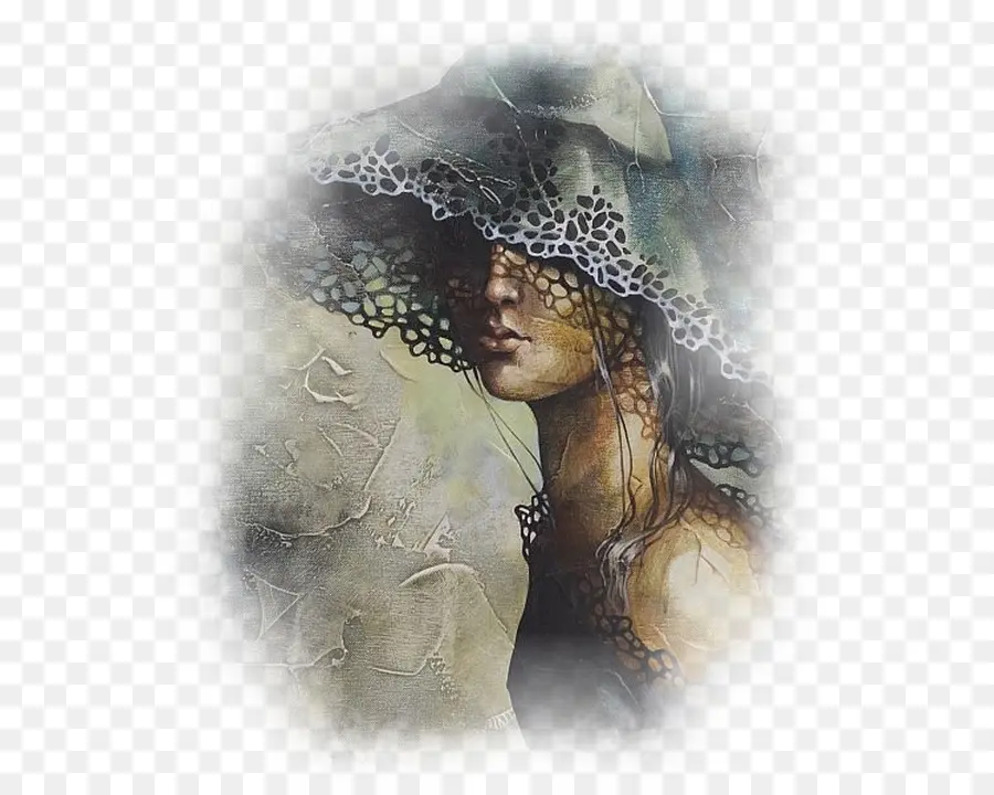 Femme Au Chapeau，Art PNG