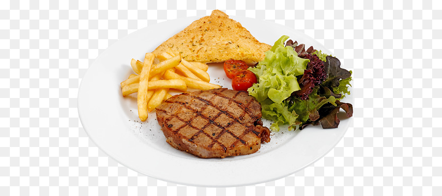 Steak Grillé，Frites PNG