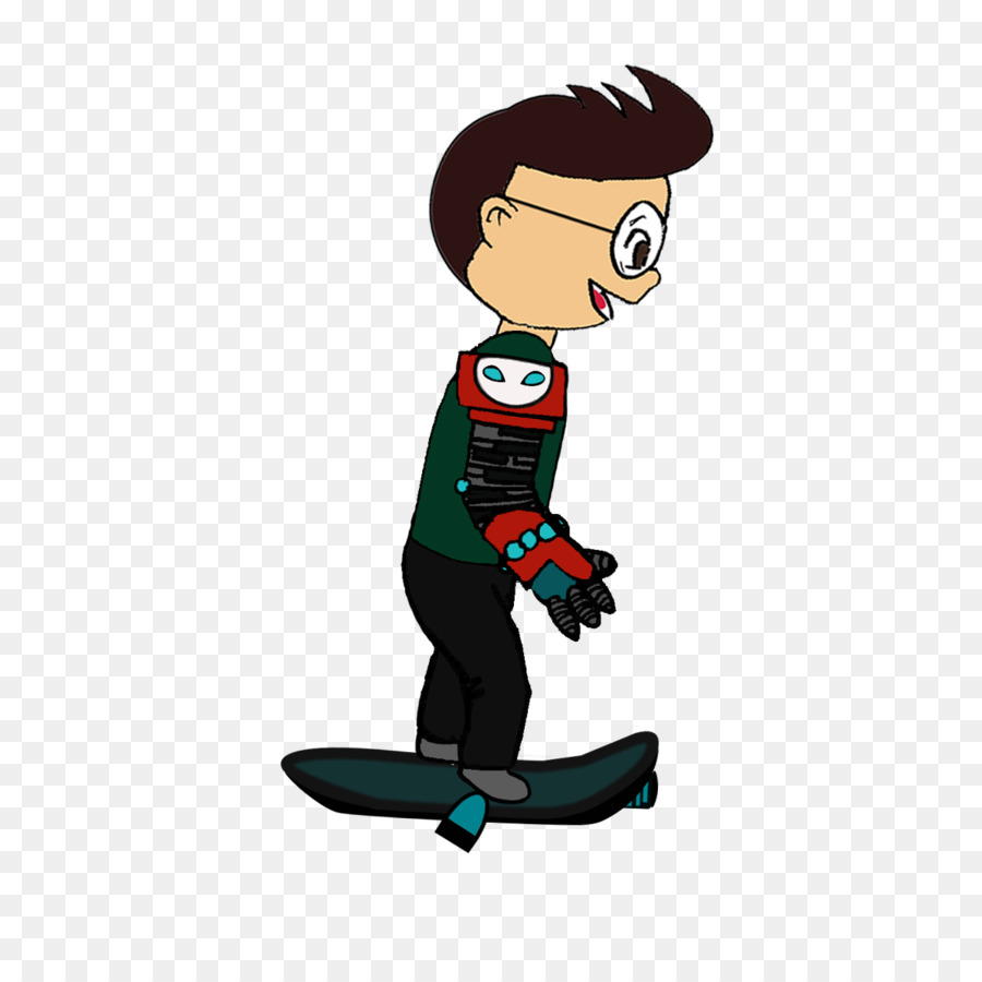 Garçon Animé，Skateboard PNG