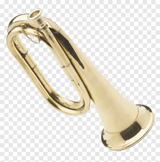 Bugle En Laiton Pur Fait Main - Doré Vintage - Avec Embout Buccal - Pour Fanfares Et Orchestres