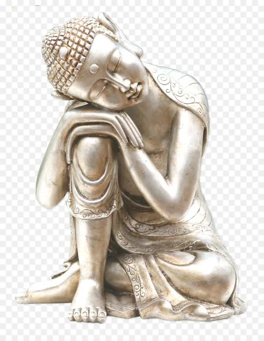 Statue De Bouddha En Argent，Bouddha PNG