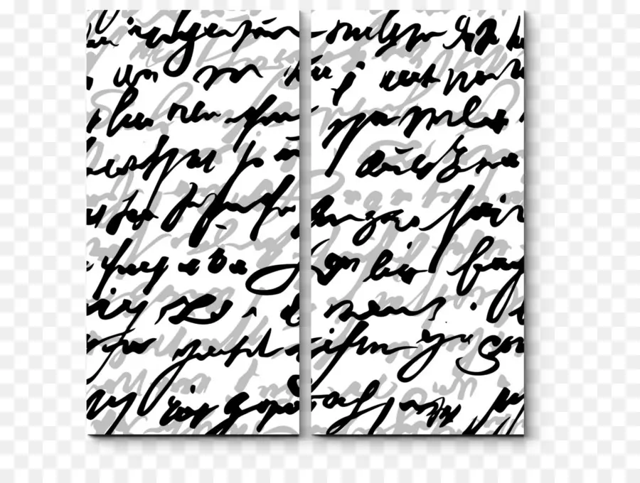 Texte Manuscrit，Noir PNG