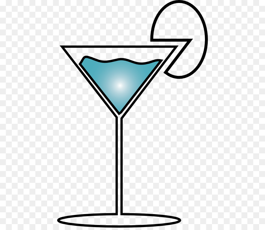 Cocktail Bleu，Verre PNG