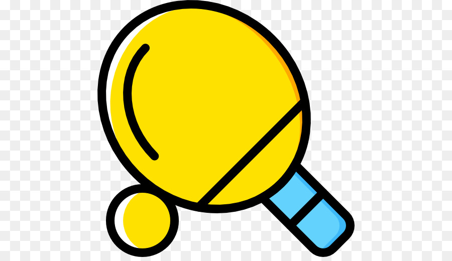 Raquette De Ping Pong Jaune，Balle PNG