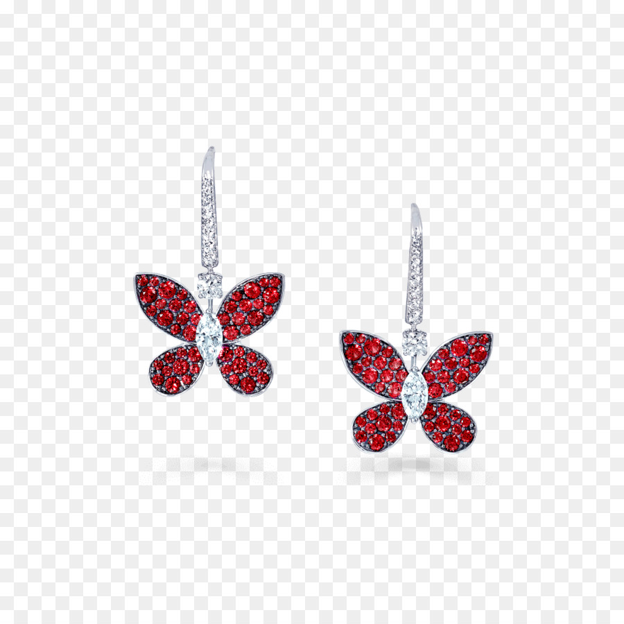 Boucles D'oreilles Papillon，Accessoires PNG