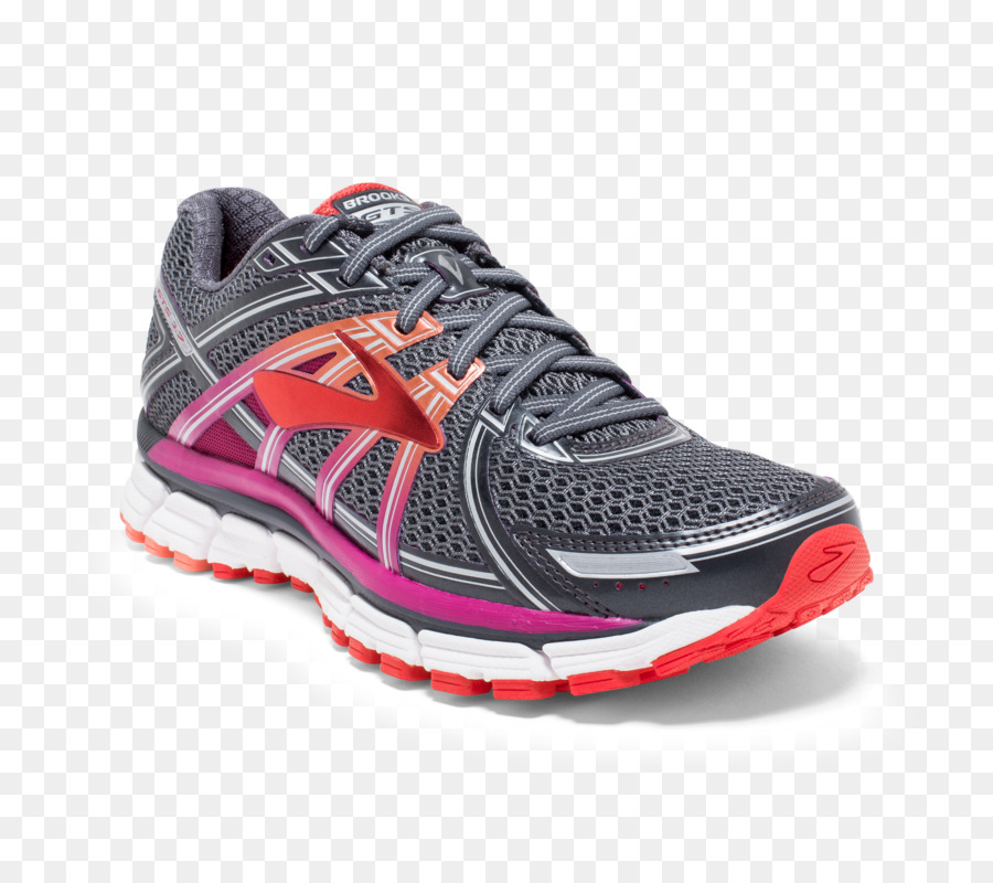 Chaussure De Course Grise Et Rose，Baskets PNG