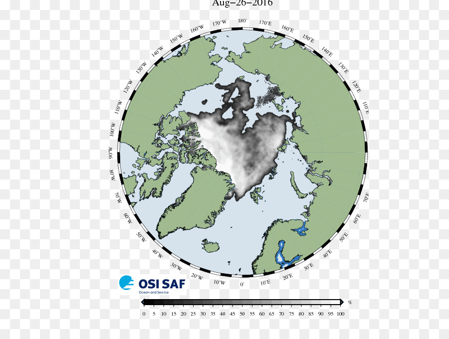 Océan Arctique，Hémisphère Nord PNG