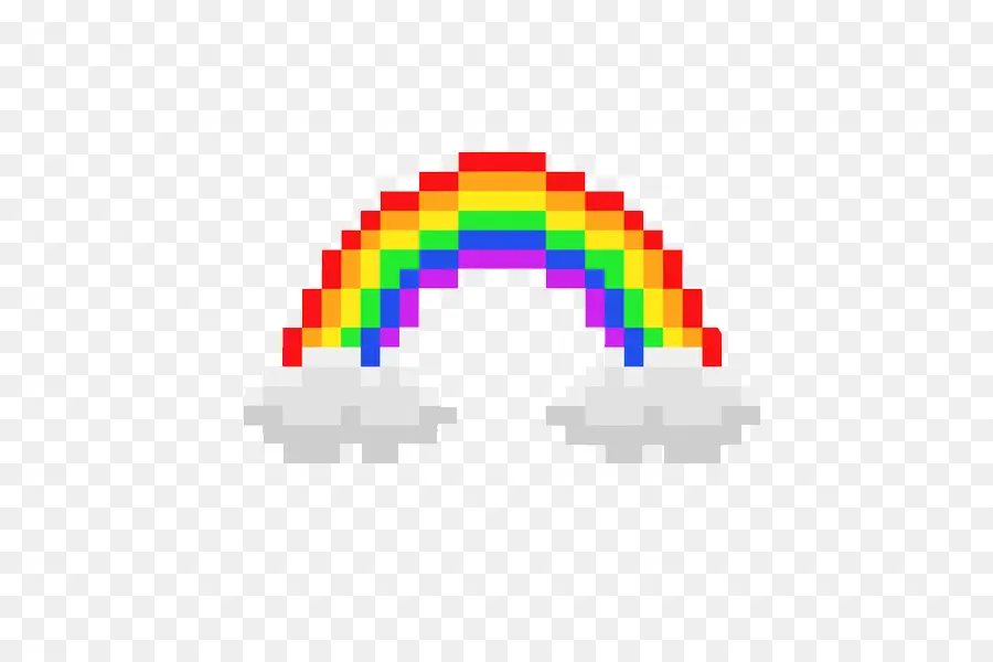 Pixel Arc En Ciel，Nuages PNG