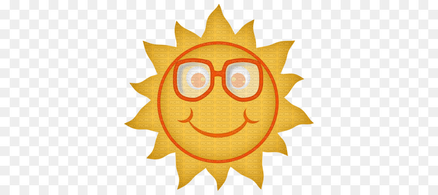 Soleil Avec Des Lunettes De Soleil，Ensoleillé PNG