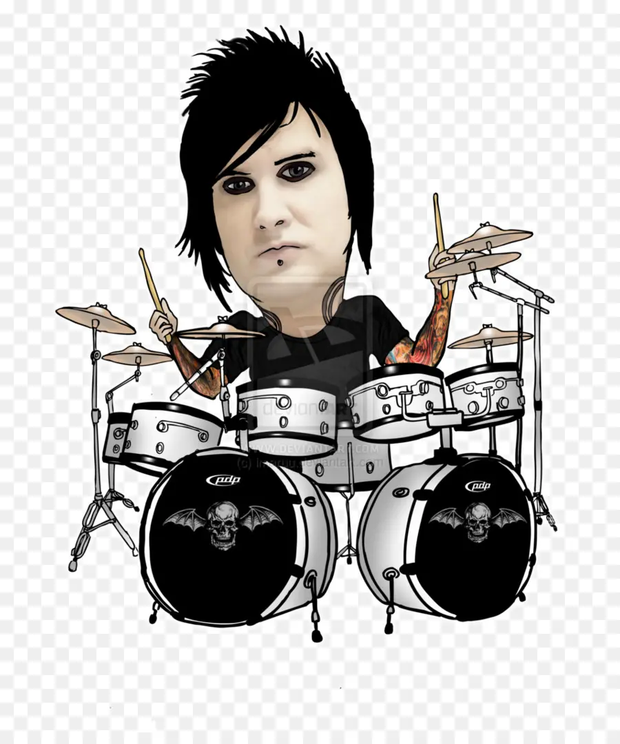 Caricature De Batteur，Batterie PNG