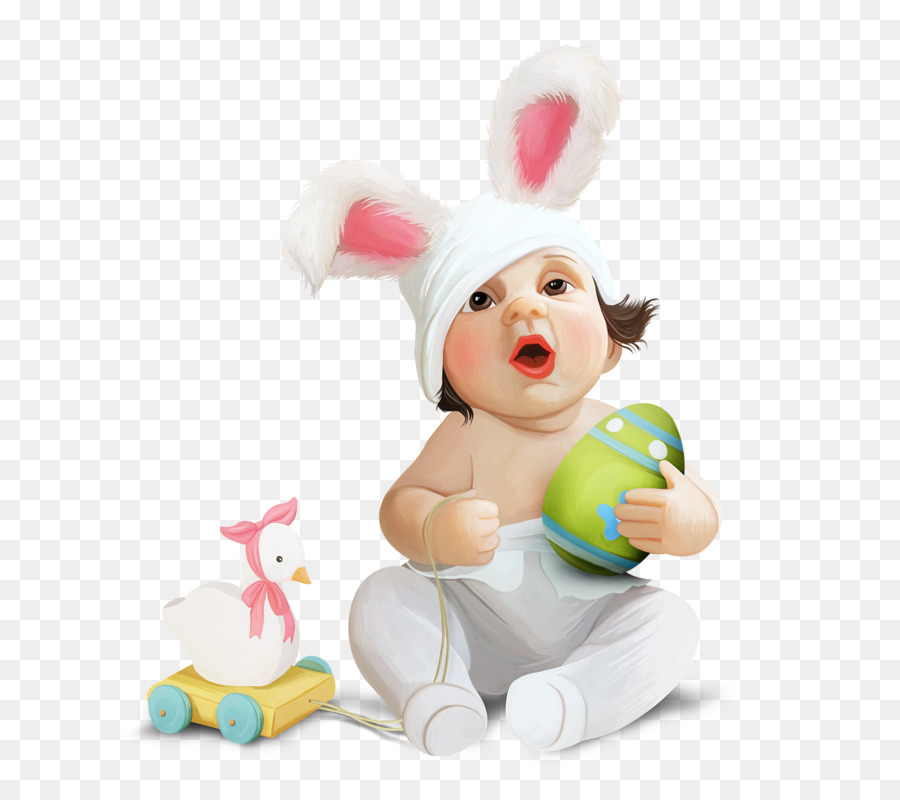 Bébé Avec Des Oreilles De Lapin，Bébé PNG