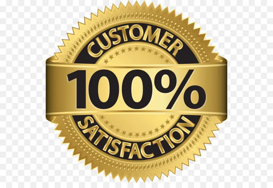 Badge De Satisfaction Client，Or PNG