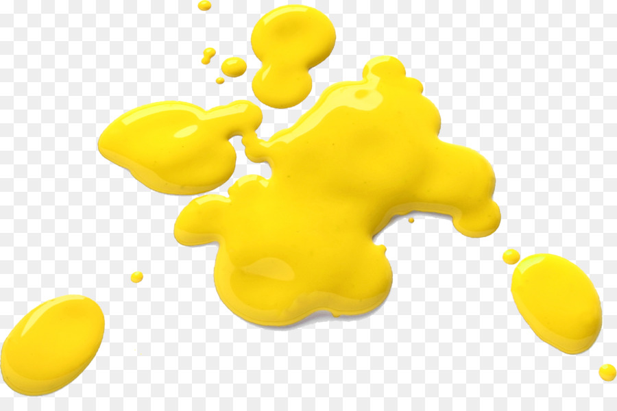 Éclaboussure De Peinture Jaune，Couleur PNG