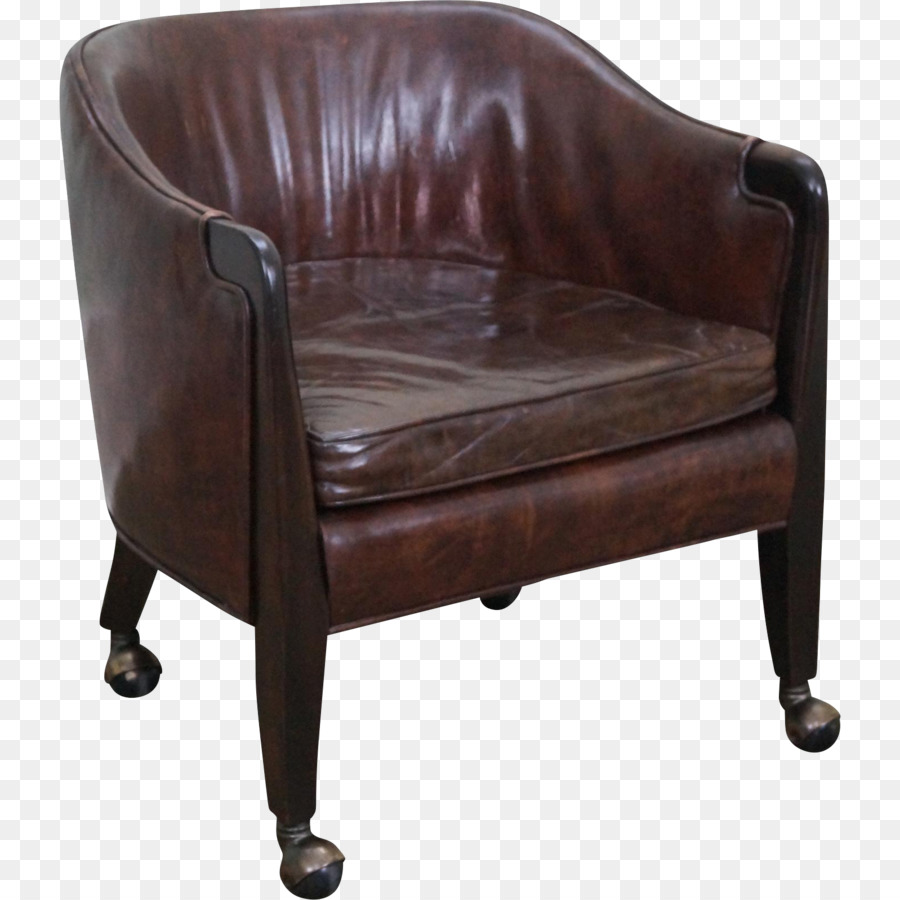 Fauteuil En Cuir，Brun PNG