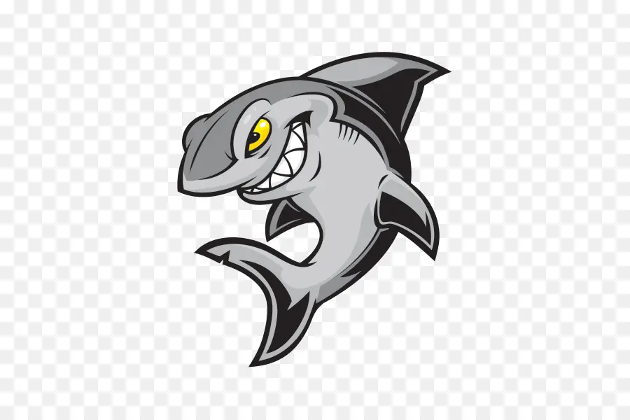 Requin De Dessin Animé，Noir PNG