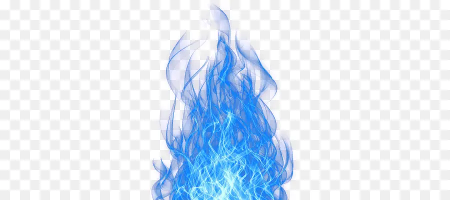 Flamme，Bleu PNG