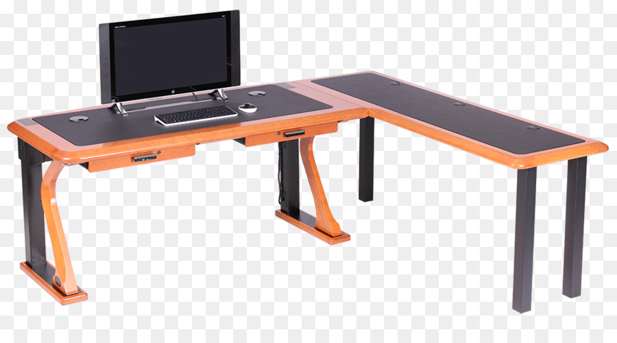 Bureau En L，Ordinateur PNG