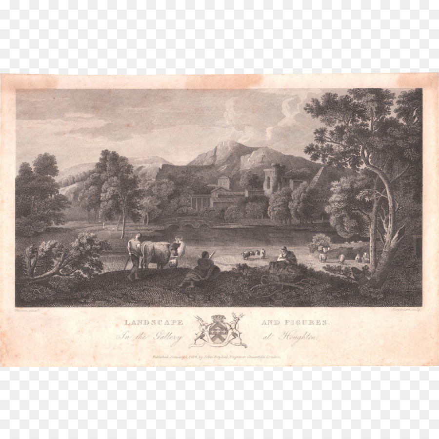 Paysage，Gravure PNG