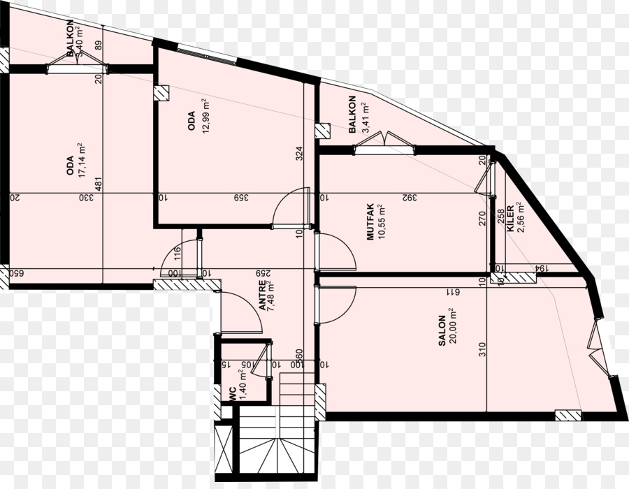 Plan D étage，L Architecture PNG