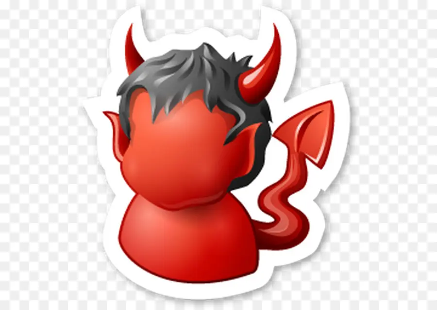 Diable Rouge Sticker，Diable PNG