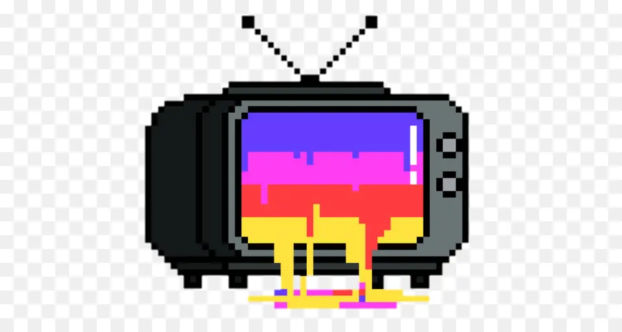 Télévision Pixel Art，Rétro PNG