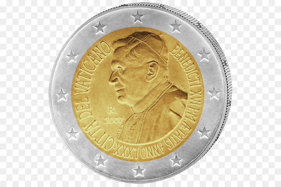 De La Cité Du Vatican，2 Euro Commémorative De Pièces De Monnaie PNG
