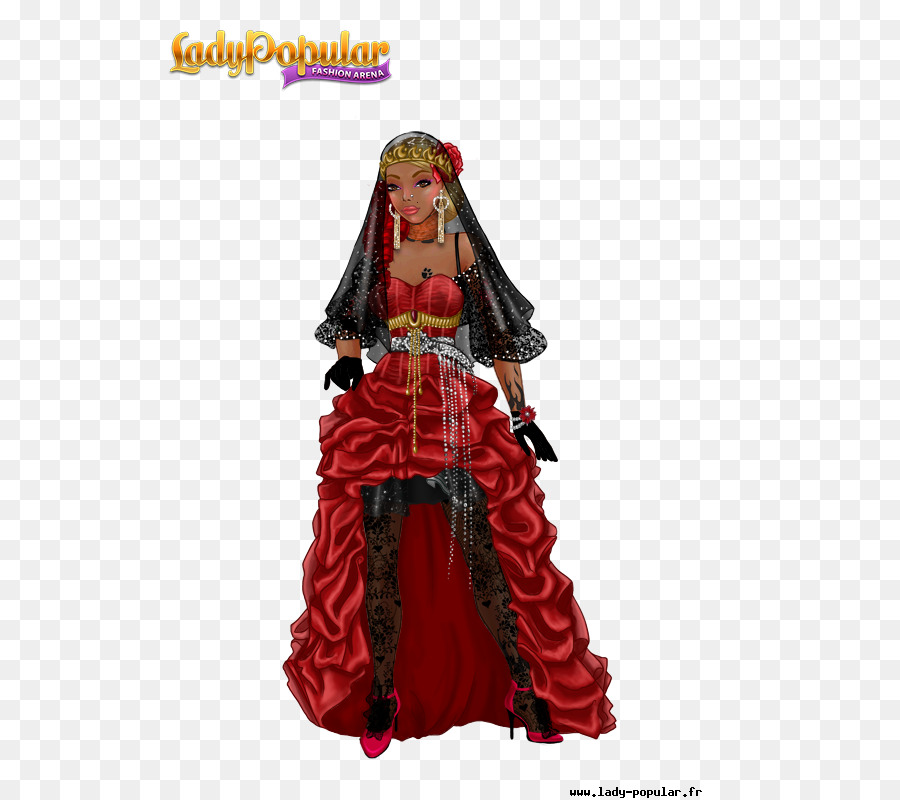 Robe Rouge，Femme PNG