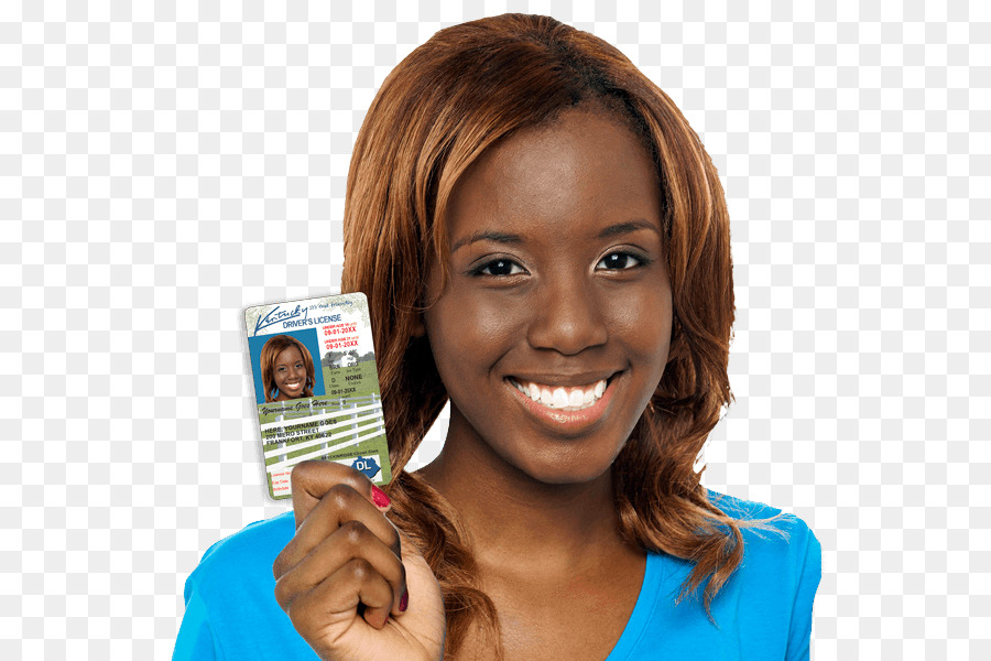 Femme Avec Pièce D'identité，Identification PNG