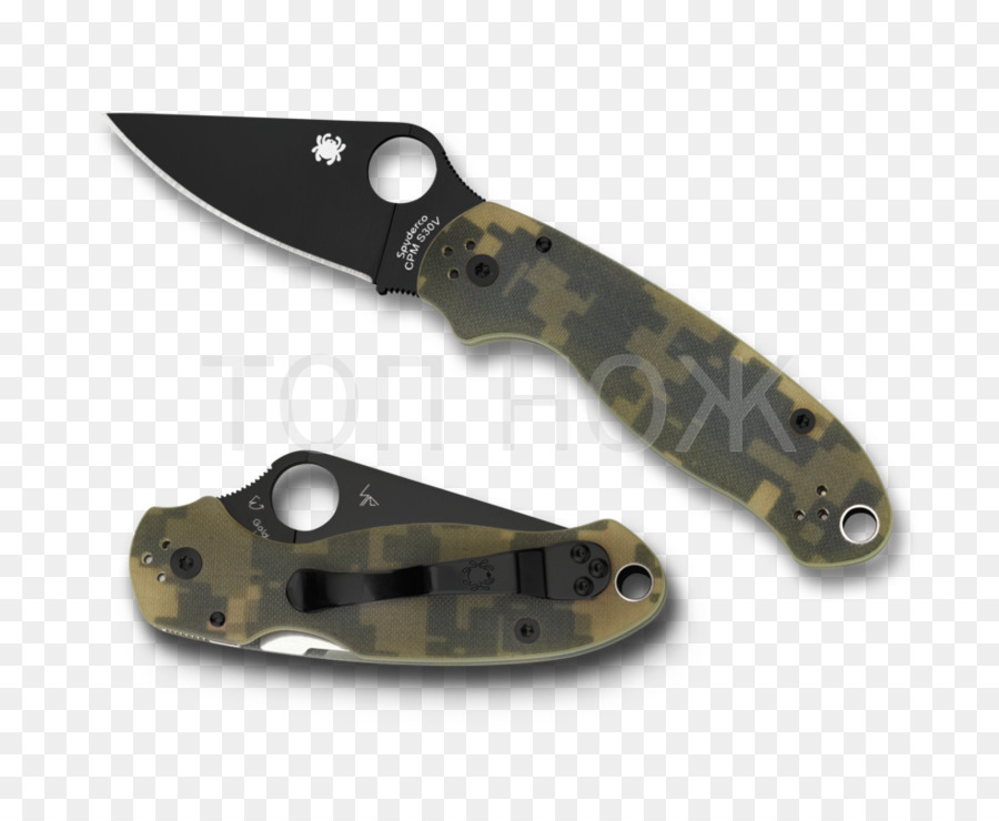 Couteau，Spyderco PNG