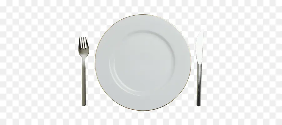 Assiette Et Cuillère，Blanc PNG