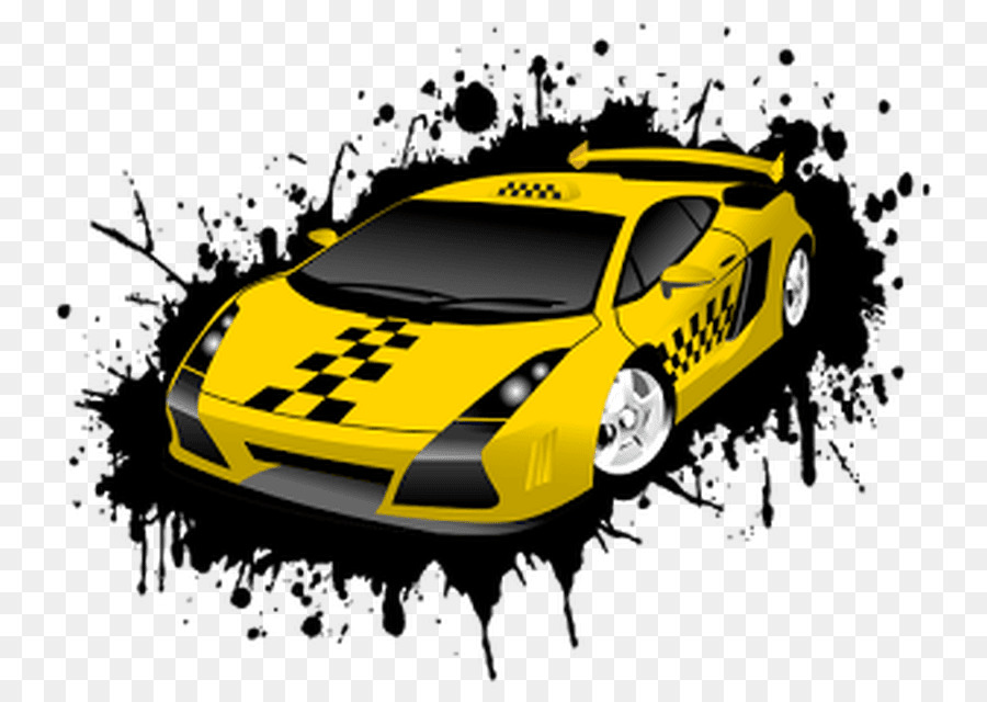 Voiture Jaune，Voiture De Sport PNG