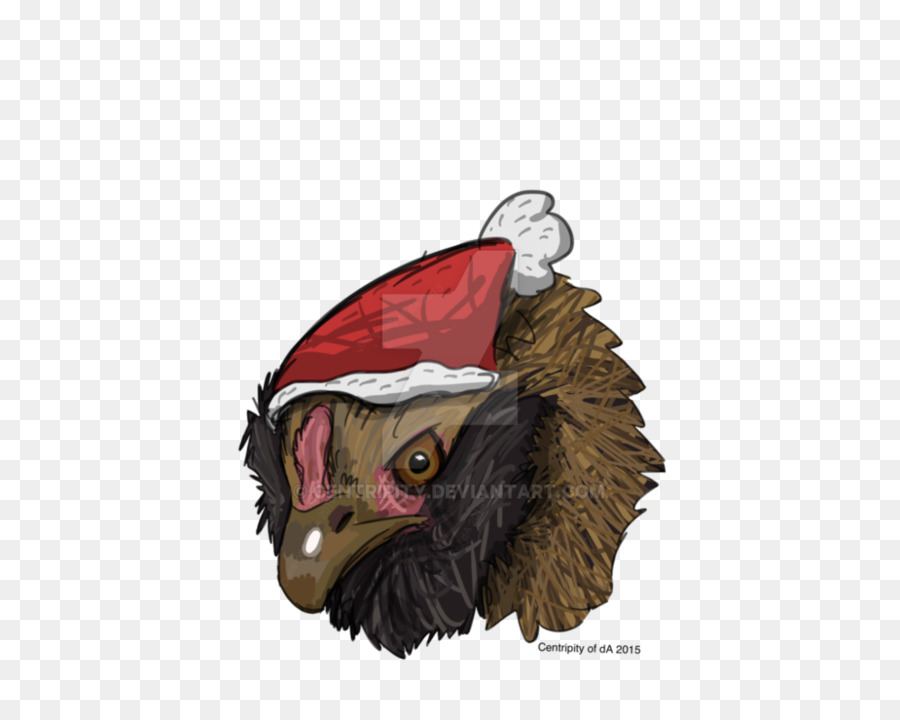 Poulet Avec Chapeau De Père Noël，Oiseau PNG