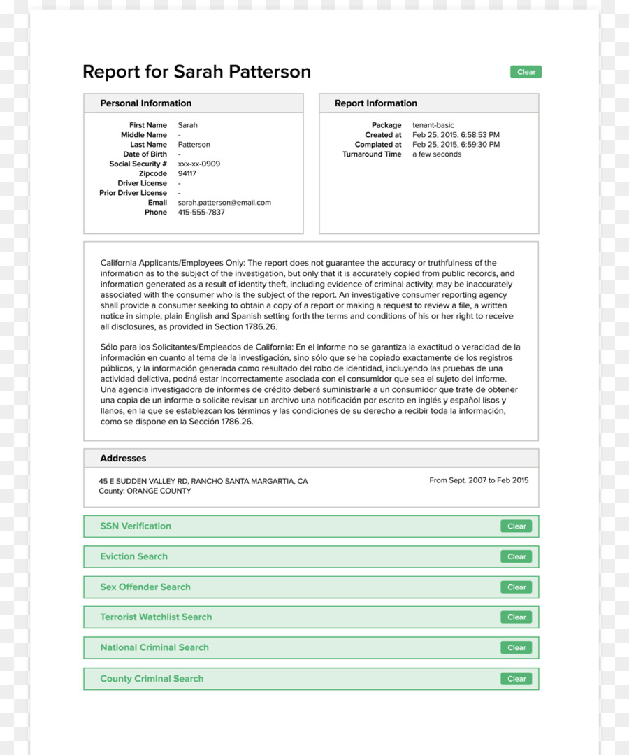 Rapport，Information PNG