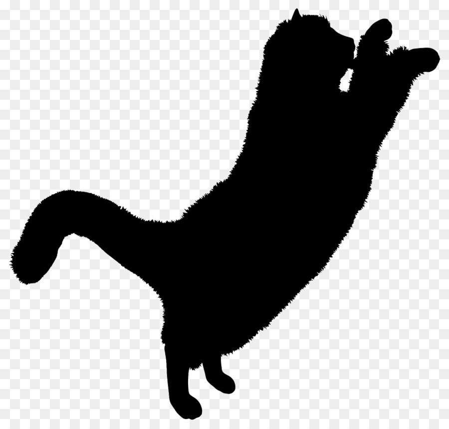 Silhouette De Chat Noir，Animal De Compagnie PNG