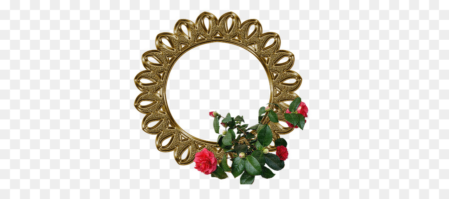 Cadre Rond，Rose PNG