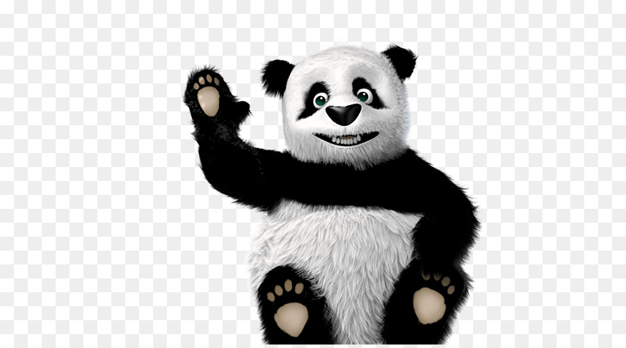 Panda Heureux，Dessin Animé PNG