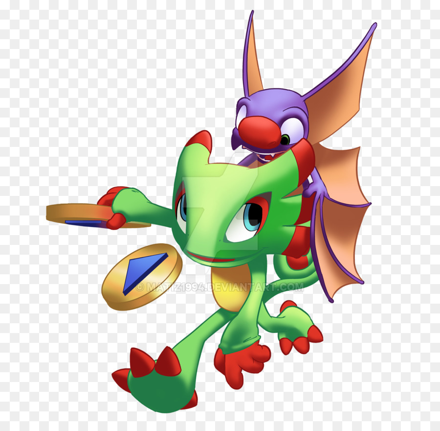 Lézard Vert Et Chauve Souris Violette，Lézard PNG