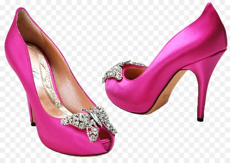 Talons Hauts Roses，Chaussures PNG