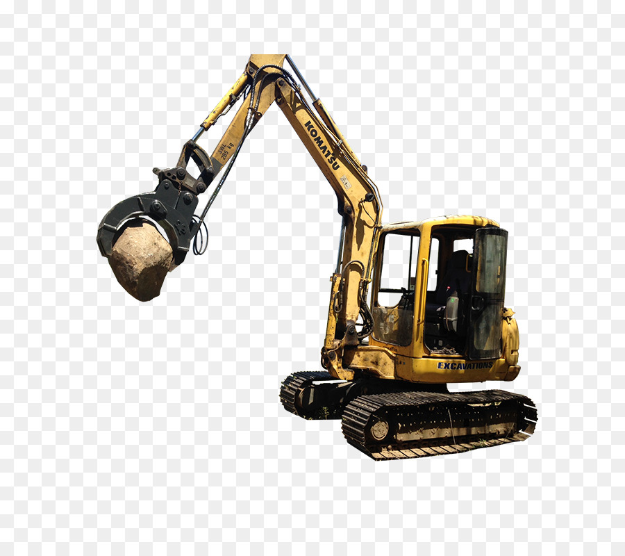 Excavatrice Jaune，Construction PNG