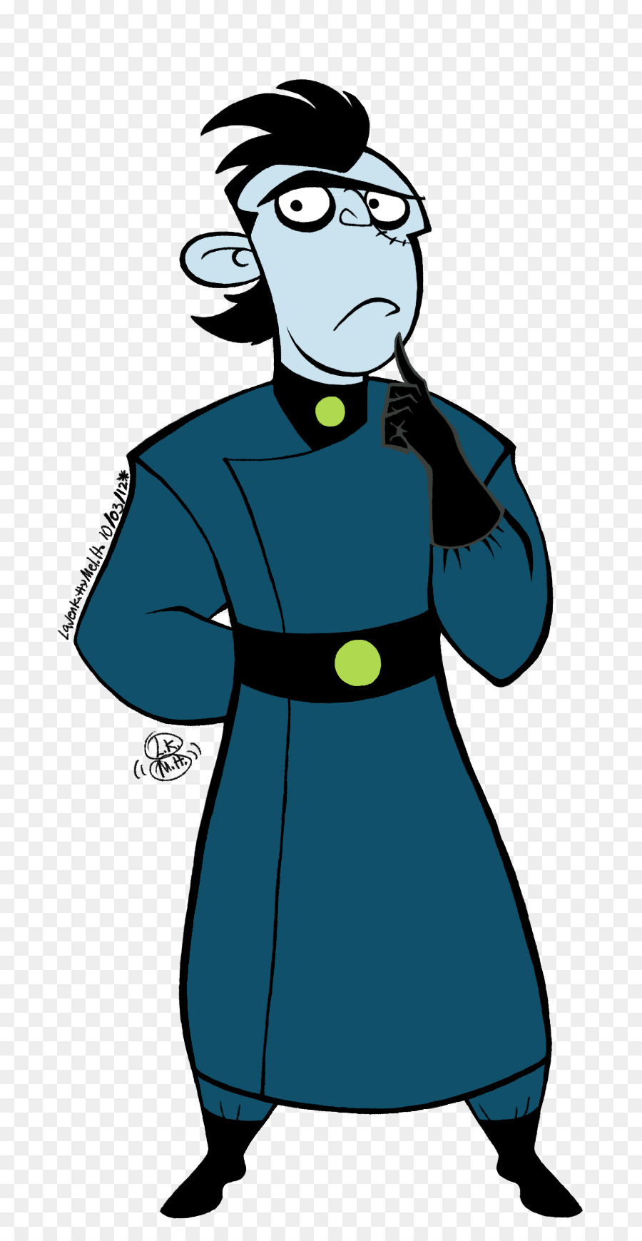 Personnage De Dessin Animé，Bleu PNG