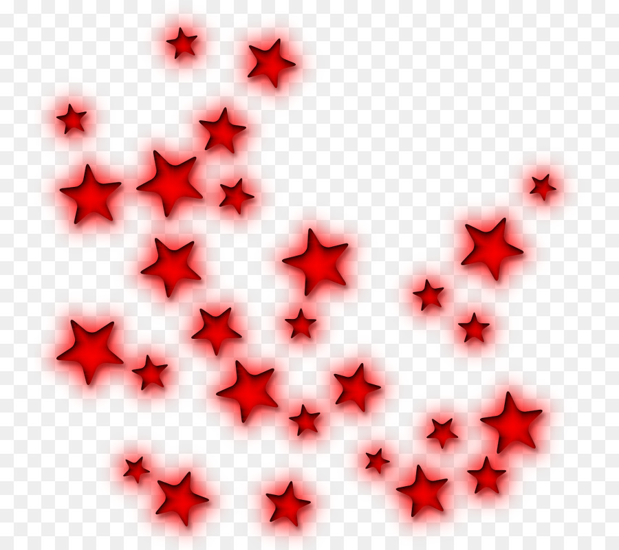 Étoiles Rouges，Paillettes PNG